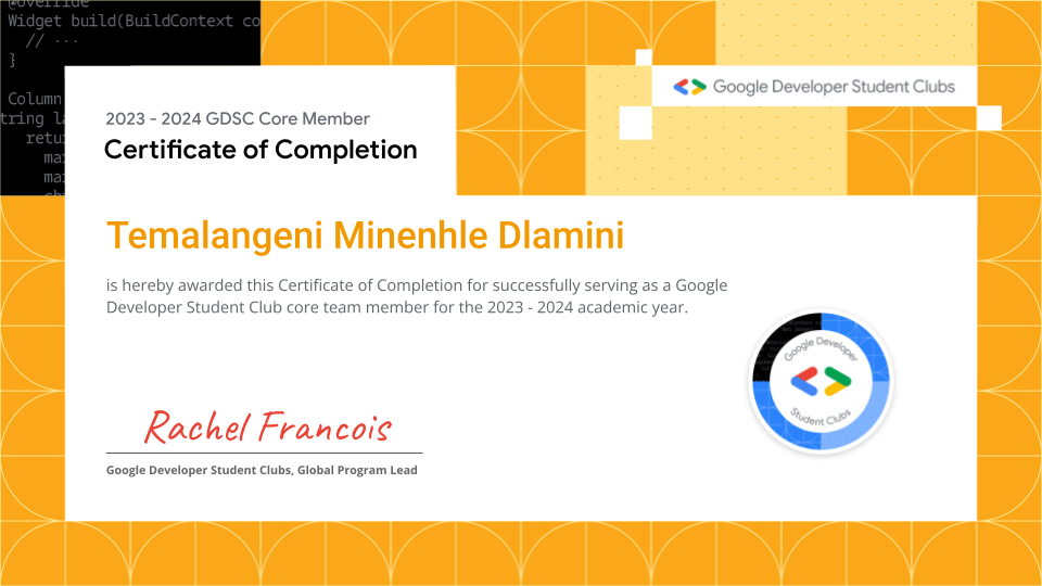 Google Developer Student Club